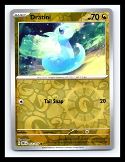 💥 Pokemon TCG - Dratini - 157/197 - Reverse Holo - Obsidian Flames - Image 1