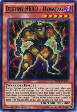 Destiny HERO - Dynatag - DESO-EN002 - Super Rare - 1st Edition - Lightly Played - Image 1