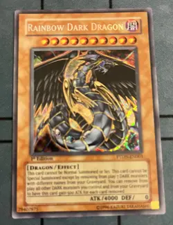 Rainbow Dark Dragon - Secret Rare 1st Edition PTDN-EN003 Mint Condition EURO - Image 1