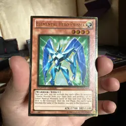 Yugioh! LP Elemental Hero Prisma - GLD3-EN014 - Gold Rare - Limited Edition Ligh - Image 1