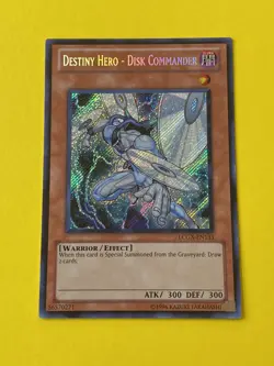 Destiny Hero - Disk Commander - LCGX-EN133 Secret Rare 1st ed Yugioh 🔥MINT🔥 - Image 1
