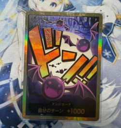 DON !! Card Gold Frame Gecko Moria ONE PIECE Card The Best PRB-01 Japanese MINT - Image 1