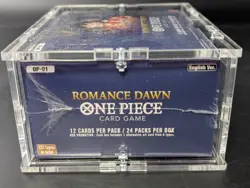 One Piece OP-01 Romance Dawn White Bottom English Booster Box Sealed W/ Acrylic - Image 4