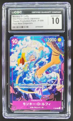 2025 ONE PIECE CCG JAPANESE MONKEY D. LUFFY P-099 PROMO CGC 10 A PT - Image 1
