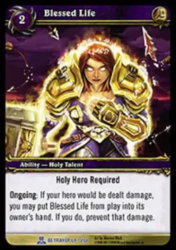 Moderate Play WoW TCG Blessed Life Servants of the Betrayer World of Warcraft - Image 1