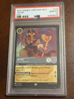 Jafar Tyrannical Hypnotist Legendary Foil PSA 10 Gem Mint 2024 Disney Lorcana - Image 1