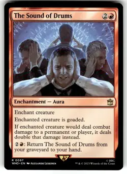 The Sound of Drums NM Doctor Who MTG Magic The Gathering Red English Card - Image 1