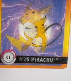 Pokemon Artbox Series One Pikachu#25/Raichu#26 Lenticular Card - Image 2