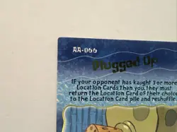 2003 Spongebob Aquatic Amigos: 1st Edition Foil-Plugged Up TCG Card AA-066 - Image 2