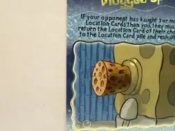 2003 Spongebob Aquatic Amigos: 1st Edition Foil-Plugged Up TCG Card AA-066 - Image 3