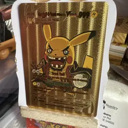 Pikachu V Cos black beard Gold Fan Art Custom Card - Image 3