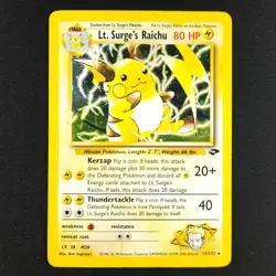 Lt. Surge's Raichu 11/132 - Gym Challenge - Pokemon Card - Image 1