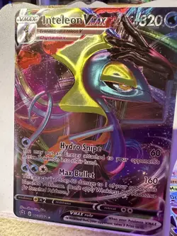 Inteleon VMAX Shiny 🕺Fan Art🕺Holo Card Limited Edition Collectable Card - Image 1