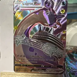 Lapras VMAX Shiny Holo Card Limited Edition Fan Art Card - Image 1