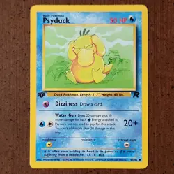 🔥🔥1st Edition Psyduck Team Rocket Pokemon Card 65/82 Common LP/NM #2🔥🔥 - Image 1
