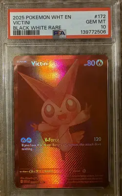 Pokemon TCG Victini Black Bolt Trading Card Game PSA Gem Mint 10 172/086 - Image 1