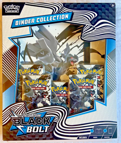 Pokemon Trading Card Game Scarlet & Violet Black Bolt Binder Collection (Sealed) - Image 1