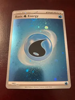 Basic Water Energy SVE 003 Pokemon Scarlet & Violet 151 Cosmos Holo TCG Card NM - Image 1
