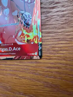Portgas.D.Ace Gift Collection P-028 Alt Art Holo Foil Rare One Piece Card - Image 5
