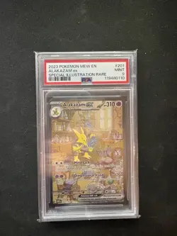 Pokemon TCG Alakazam EX 151 Ultra Rare Card Scarlet & Violet 065/165 PSA 9 - Image 1
