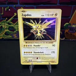 POKEMON ZAPDOS #42/108 RARE HOLOFOIL NM EVOLUTIONS CARD - Image 1