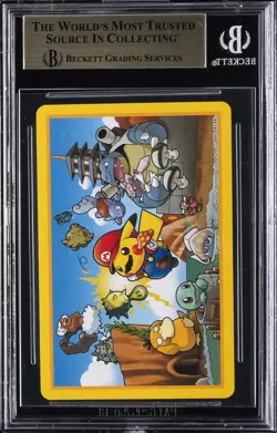 2016 MARIO PIKACHU PLAYING CARDS POKEMON CENTER KING OF SPADES BGS 10 - Image 2