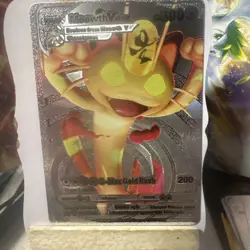 Meowth VMAX HP300 Silver Foil Pokemon Card 🔥Fan Art💥NM - Image 1