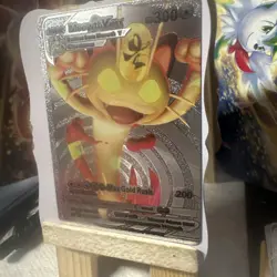 Meowth VMAX HP300 Silver Foil Pokemon Card 🔥Fan Art💥NM - Image 2