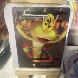 Meowth VMAX HP300 Silver Foil Pokemon Card 🔥Fan Art💥NM - Image 4