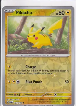 Pikachu 025/165 Cosmos Holo Costco Exclusive Scarlet & Violet 151 Pokemon Card - Image 1