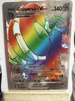 Copperajah Rainbow Silver Foil Pokemon🔥Fan Art🔥 Card NM - Image 1