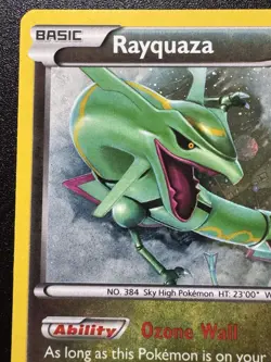 Rayquaza XY64 XY Promos Pokemon Card Cosmos Holo Foil Rare LP - Image 3