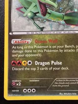 Rayquaza XY64 XY Promos Pokemon Card Cosmos Holo Foil Rare LP - Image 5