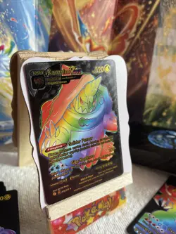 Kamala Vmax Black Foil Rainbow 🔥Fan Art 🔥Card NM - Image 2