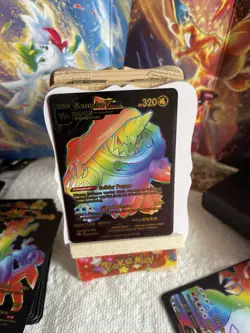 Kamala Vmax Black Foil Rainbow 🔥Fan Art 🔥Card NM - Image 3