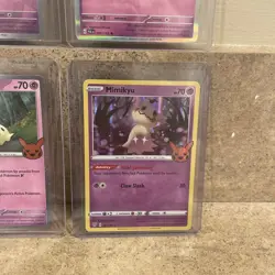 Mimikyu Trick or Trade Halloween Promo Pumpkin Stamped Promo & Holo 4 Card LOT - Image 5