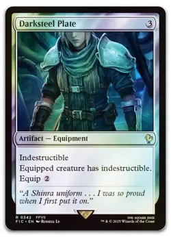 Darksteel Plate (Surge Foil) #342 (NM) Final Fantasy FIC Magic MTG - Image 1