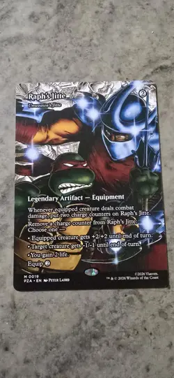 Raph's Jitte - Umezawa's Jitte (Borderless) TMNT MTG NM Mythic - Image 1