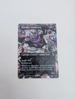 MTG - Shredder, Unrelenting (Borderless)- Teenage Mutant Ninja Turtles NM/M Cond - Image 1