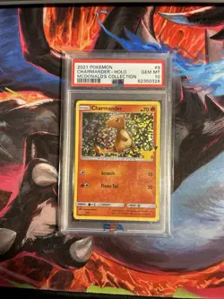Pokemon Charmander 9/25 Holo McDonald’s 25th Anniversary 2021 Graded PSA 10 - Image 1