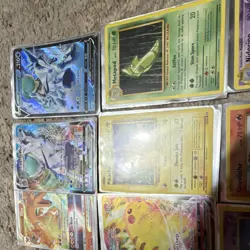 Pokemon TCG 10 Card Lot Calyrex V, Pikachu, Charizard VSTAR, Metapod, Nidorino - Image 2