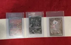 Pokemon TCG 151 UPC Promo Set Mew 053, Mewtwo 052, Metal Mew 205 Near Mint! - Image 1