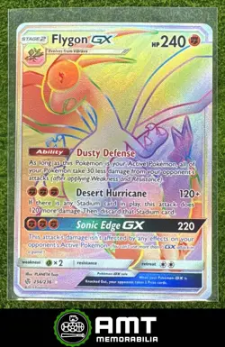 Flygon GX 2019 Pokemon Sun & Moon Cosmic Eclipse #256/236 Rare Secret - Image 1