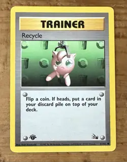 Pokemon TCG Trainer Recycle #61/62 Non-Holo 1st Edition Vintage 1999 - Image 1