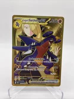 POKEMON DESTINED RIVALS CYNTHIA'S GARCHOMP EX 241/182 HYPER RARE TCG HOLO - Image 1