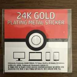 Wigglytuff 24k Gold Plated Sticker Korean Striking Candy Pokemon - Image 2