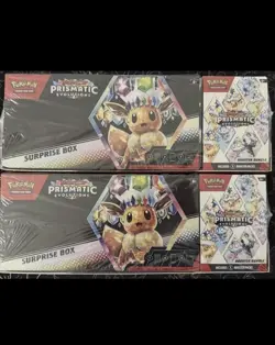 Pokemon Prismatic Evolutions Surprise Box & Booster Bundle Sam's Club - LOT OF 2 - Image 1