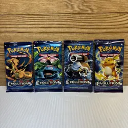 4x Art Set Pokemon Evolutions Booster Packs 2016 XY Factory Sealed (e) 820650801556 - Image 1