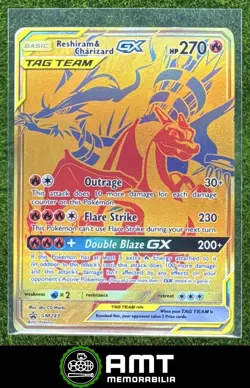 Reshiram & Charizard GX Tag Team 2016-19 Pokemon SM Black Star Promos #SM247 #3 - Image 1