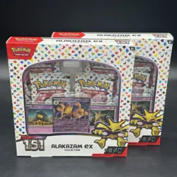 Pokemon TCG: Scarlet & Violet-151 Alakazam EX Collection Box Lot of 2 New Sealed - Image 1